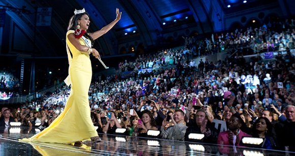 The Miss America pageant has crowned its first winner from an Indian background — an aspiring doctor who plans to ... The Miss America pageant has crowned its first winner from an Indian background — an aspiring doctor who plans to ...