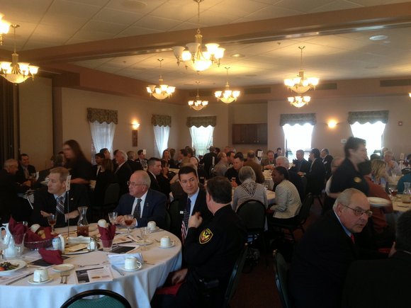 A banquet room filled with about 200 people, including local, state and county officials as well as area business owners ... A banquet room filled with about 200 people, including local, state and county officials as well as area business owners ...