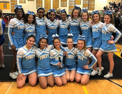 The Troy Middle School Cheer Team recently placed 2nd at the Eighth Annual Comet Cheer Invitational, held at Reed-Custer High ... The Troy Middle School Cheer Team recently placed 2nd at the Eighth Annual Comet Cheer Invitational, held at Reed-Custer High ...