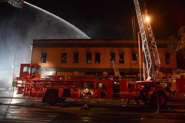 D.C. Fire Fighters worked well into the night fighting a 4-alarm blaze that destroyed Frager’s Hardware, a Capitol Hill landmark, on Wednesday, June 5. Three fire fighters were hurt fighting the blaze.