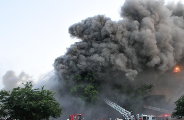 More than 200 firefighters from the District and Joint Base Anacostia Bolling fire departments fought a four-alarm fire that destroyed Frager’s Hardware in Southeast on Wed., June 5. Smoke from the fire could be seen for miles.