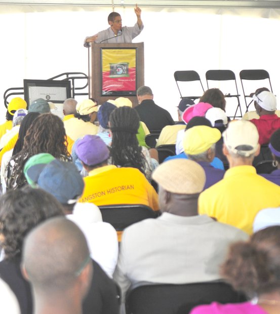 Congresswoman Eleanor Holmes Norton was the featured speaker addressing an audience of more than one hundred attendees at the Langston Golf Heritage Celebration on Saturday, June 8 in Northeast.