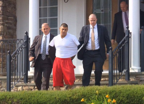 BOSTON, Mass. — Former NFL player Aaron Hernandez put guns into a black box after returning home the night his ... BOSTON, Mass. — Former NFL player Aaron Hernandez put guns into a black box after returning home the night his ...