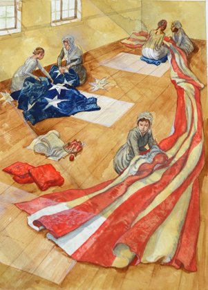 Beginning July 4, 2013, The Maryland Historical Society (MdHS) will recreate the 30 x 42 foot Star-Spangled Banner flag that ... Beginning July 4, 2013, The Maryland Historical Society (MdHS) will recreate the 30 x 42 foot Star-Spangled Banner flag that ...