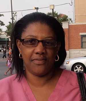 "I have an air conditioner, I’m keeping myself hydrated, I wear a hat, sunscreen, shades and I lessen my activity."
— Dionne Black, Certified Home Health Aide, Mission Hill