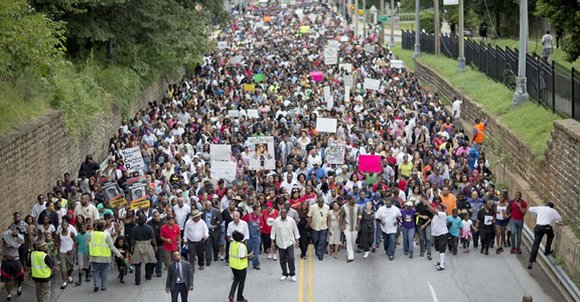 Chanting “Justice for Trayvon” and “No justice, no peace,” a crowd that reached into the thousands marched from Atlanta’s West ... Chanting “Justice for Trayvon” and “No justice, no peace,” a crowd that reached into the thousands marched from Atlanta’s West ...