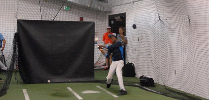 The Orioles partnered with Giant Food to host a series of youth baseball clinics at Oriole Park. The Orioles partnered with Giant Food to host a series of youth baseball clinics at Oriole Park.