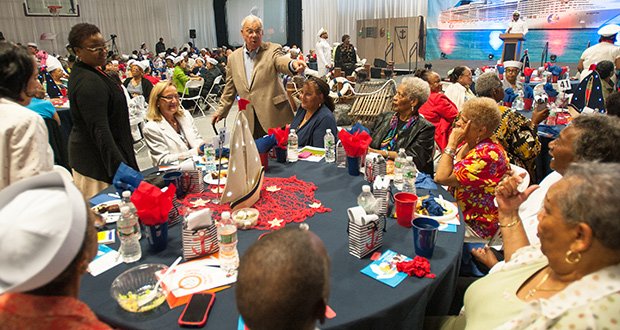 Mayor Thomas Menino attends the United for Seniors Summer Swing at the Shelburne Community Center in Roxbury on August 8.