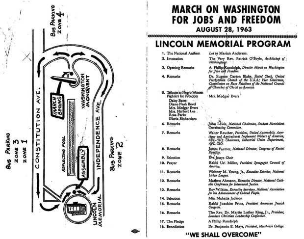 1963 March on Washington original flyer