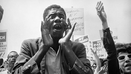 The 1963 Marchers on Washington were entertained by big names such as Ossie Davis, Joan Baez, Bobby Darin, Odetta, Bob Dylan, Peter, Paul and Mary, and Jackie Robinson.