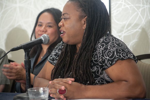 Dr. Toni Lewis, Service Employees International Union is a panelist at the Black Women's Roundtable discussion and luncheon held on Thurs., August 22, at the Hyatt Regency Capitol Hill in Northwest.