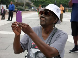 Susie Andrews 70, a Northeast resident attended the march 50 years ago.