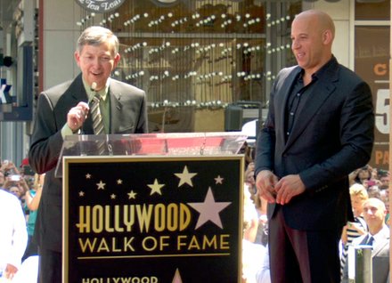 Vin Diesel receives star on Hollywood Walk of Fame.