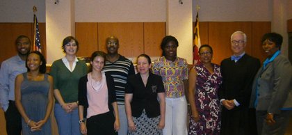 Having completed 30 hours of classroom training and approximately three hours of court observation, nine volunteers will officially be able ... Having completed 30 hours of classroom training and approximately three hours of court observation, nine volunteers will officially be able ...