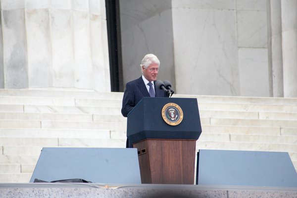 Former President Bill Clinton speaks