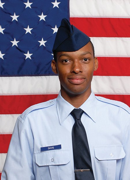Air Force airman Bryan P. Davis graduated from basic military training at Joint Base San Antonio-Lackland, San Antonio, Texas. He completed an intensive eight-week program that included training in military discipline and studies, Air Force core values, physical fitness, and basic warfare principles and skills. Airmen who complete basic training earn four credits toward an associate’s degree in applied science through Community College of the Air Force. Davis is a 2010 graduate of Techboston Academy, Boston.