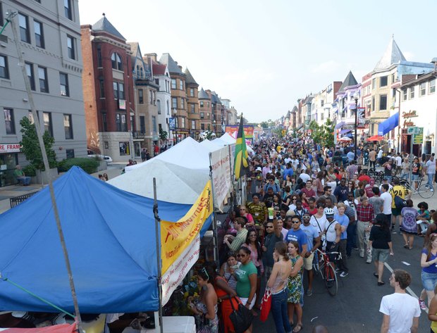 Thousands crowded the streets of the Adams Morgan neighborhood of D.C. during the 2013 Adams Morgan Day on Sunday, Sept. 9.
