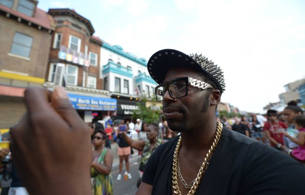 "Prodigy Artistry" poses for a portrait at Adams Morgan Day in D.C. on Sunday, Sept. 8.