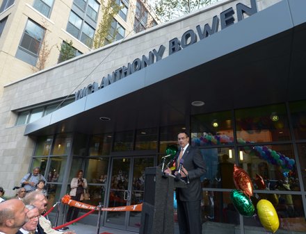 D.C. Mayor Vincent Gray was one of several dignitaries that spoke during a ribbon-cutting ceremony at the newly refurbished Anthony Bowen YMCA in Northwest on Monday, Sept. 9.