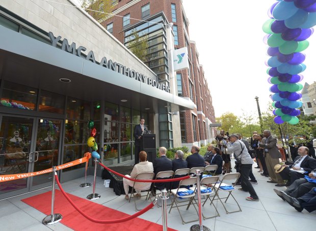 D.C. Mayor Vincent Gray was one of several dignitaries that spoke during a ribbon-cutting ceremony at the newly refurbished Anthony Bowen YMCA in Northwest on Monday, Sept. 9.