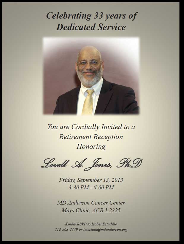 Prairie View Nursing >> You Are Cordially Invited to the Retirement Celebration of Dr. Lovell A. Jones as He is ... Prairie View Nursing >> You Are Cordially Invited to the Retirement Celebration of Dr. Lovell A. Jones as He is ...