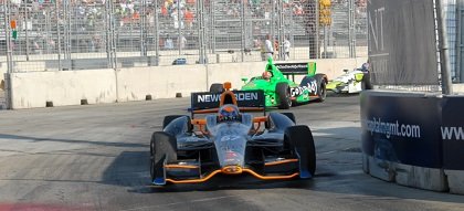 A car racing in the Baltimore Grand Prix 2013