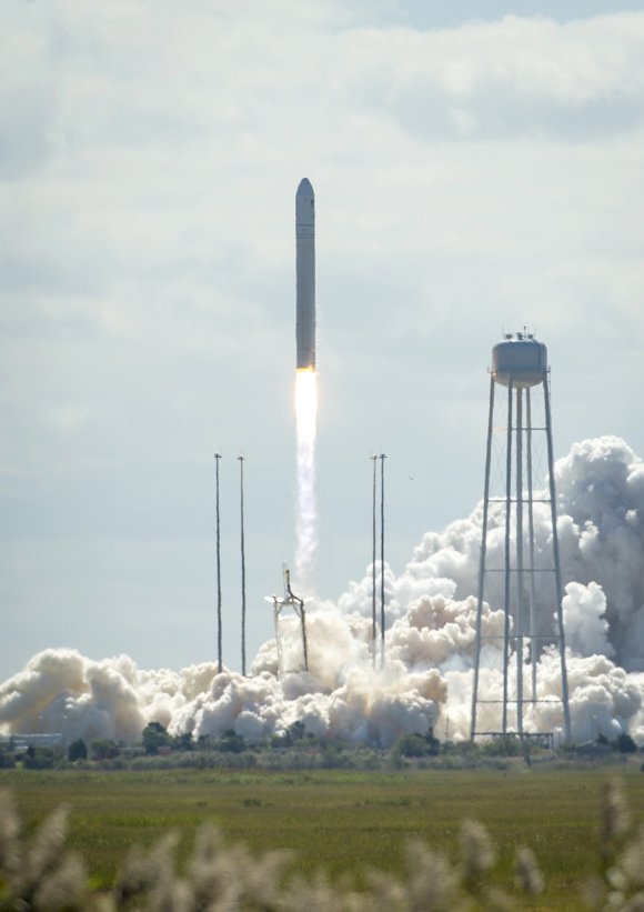 Orbital Sciences Corp. sent up its first entry into the space freight business Wednesday with the launch of a new ... Orbital Sciences Corp. sent up its first entry into the space freight business Wednesday with the launch of a new ...