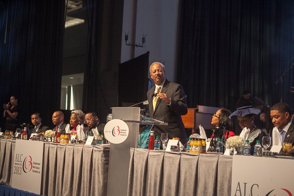 Rep. Chaka Fattah, chair of the Congressional Black Caucus Foundation, speaks during the ALC 2013 Prayer Breakfast at the Walter E. Washington Convention Center on Saturday, Sept. 21.