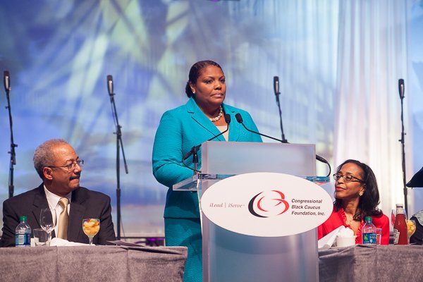 Rev. Zina Pierre opens the ALC 2013 Prayer Breakfast with a call to worship at the Walter E. Washington Convention Center on Saturday, Sept. 21.