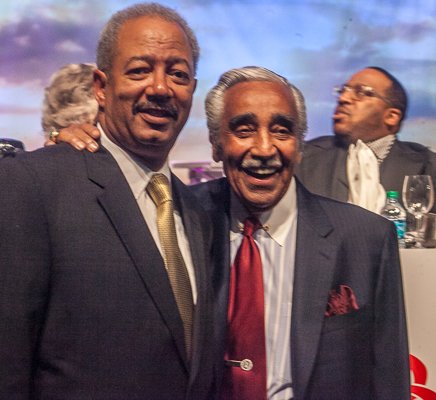 Rep. Chaka Fattah, Chair, Congressional Black Caucus Foundation with Rep. Charles B. Rangel at the ALC 2013 Prayer Breakfast at the Walter E. Washington Convention Center on Saturday, Sept. 21.