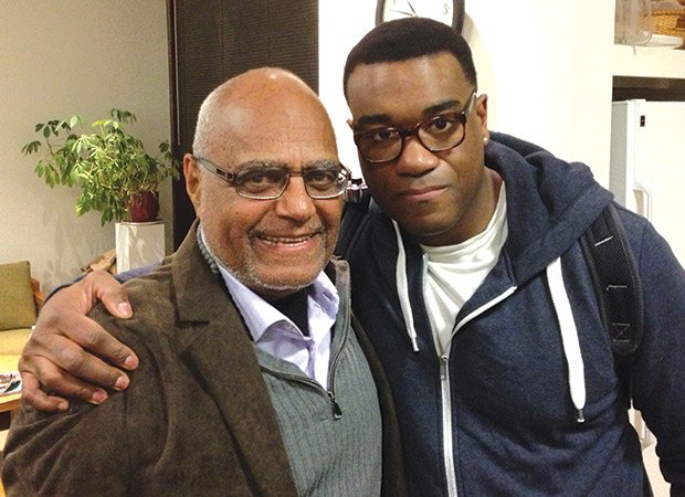 60’s Civil Rights hero, Bob Moses, backstage at the A.R.T. over the weekend, when he came to see the production All the Way. He is photographed with Eric Lenox Abrams, who played Bob Moses in the show.