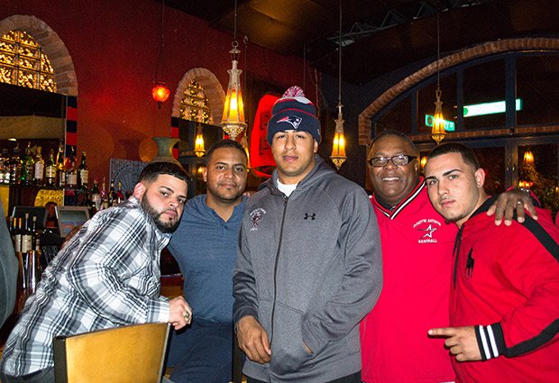 Juan Carlos Portes and Vladimir Camacho, graduate of Franklin Pierce University and recently drafted into the Frontier League with Robert Lewis, Jr. and friends.