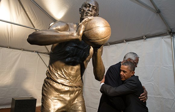 City officials, NBA stars past and present and several hundred fans showed up for the unveiling of the city’s statue ... City officials, NBA stars past and present and several hundred fans showed up for the unveiling of the city’s statue ...