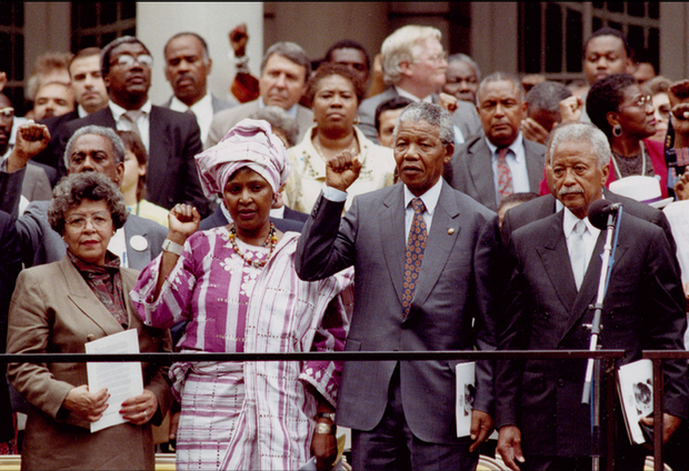 Nelson Mandela at City Hall