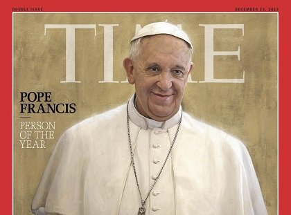 Time has named Pope Francis its person of the year. Time has named Pope Francis its person of the year.