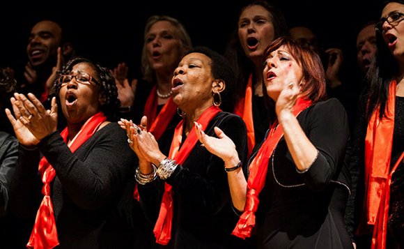 Glorifying God as well as the power of the African American gospel music tradition, the New England Conservatory Millennium Choir ... Glorifying God as well as the power of the African American gospel music tradition, the New England Conservatory Millennium Choir ...