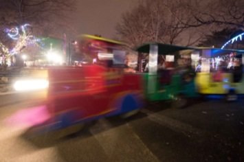 Thousands turned out for the annual ZooLights festivities on Saturday, Dec. 21. The light show attracts more than 100,000 visitors to the National Zoo each year.