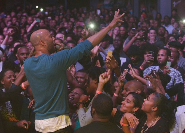 Rapper and actor Common performs to a sold-out crowd at the Filmore in Silver Spring, Md., on Friday, Dec. 28.