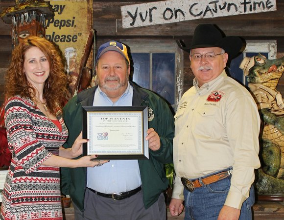 The Southeast Tourism Society (STS) recently honored the Southwest District Livestock Show & Rodeo as a Top 20 Event for ... The Southeast Tourism Society (STS) recently honored the Southwest District Livestock Show & Rodeo as a Top 20 Event for ...