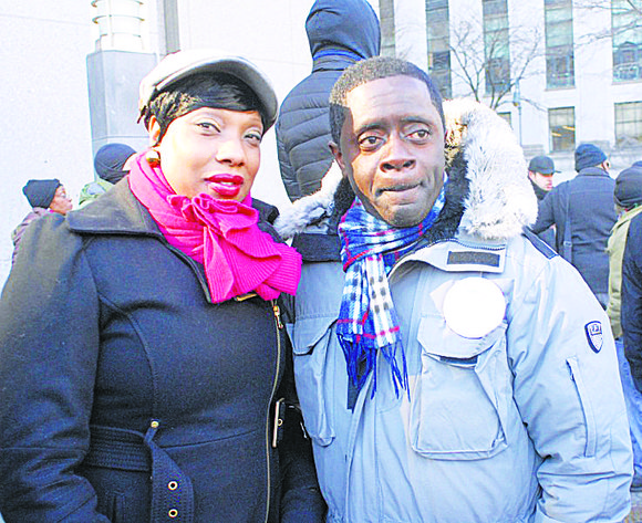 Flanked by dozens of youths outside the Department of Justice office in downtown Manhattan, the mother of Ramarley Graham urged ... Flanked by dozens of youths outside the Department of Justice office in downtown Manhattan, the mother of Ramarley Graham urged ...