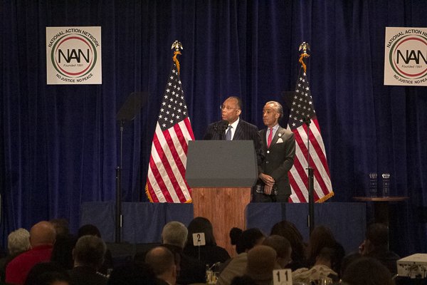 Larry Thompson, PEPSICO executive vice president of government affairs and general counsel and corporate secretary received the Economic Justice Award at the NAN King Day Breakfast at the Mayflower Hotel in Northwest on Monday, Jan. 20.