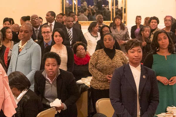 Guests attending the National Action Network King Day Breakfast at the Mayflower Hotel in Northwest on Monday, Jan. 20.