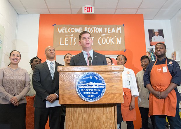 Boston Mayor Marty Walsh today named John Barros, a former mayoral candidate as Chief of the Economic Development — including overseeing the Boston Redevelopment Authority. Barros was the first-ever youth elected to the Dudley Street Neighborhood Initiative (DSNI) Board of Directors. As a freshman at Dartmouth College in New Hampshire, Barros continued to speak up for the needs of young people in Roxbury and Dorchester