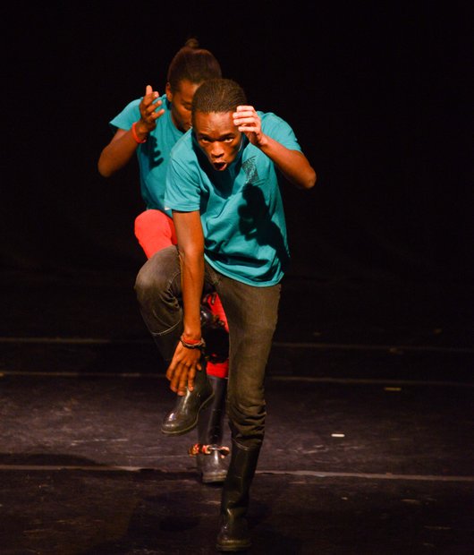The Bokamoso Dance Company, who are visiting from South Africa, performs at Joe's Movement Emporium on Tuesday, Feb. 11.