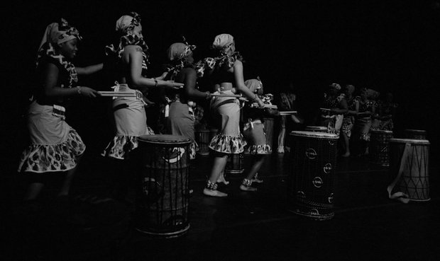 the Taratibu Youth Association performs at Joe's Movement Emporium on Tuesday, February 11
