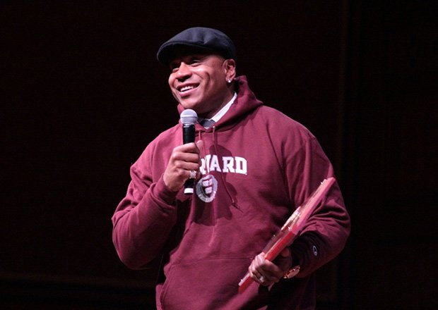 Hip hop artist and actor LL Cool J was honored as Artist of the Year at the Harvard Foundation’s annual Cultural Rhythms event held at Saunders Theater.