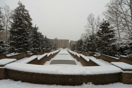 Meridian Hill Park in Northwest D.C. is seen here on Monday, March 3, after a snowstorm blanketed the region.