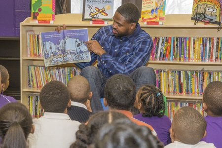 Baltimore Ravens Wide Receiver Torrey Smith partnered with Scholastic Book Fairs to transform a room at Dickey Hill Elementary/Middle School ... Baltimore Ravens Wide Receiver Torrey Smith partnered with Scholastic Book Fairs to transform a room at Dickey Hill Elementary/Middle School ...