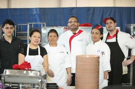 Lunch for the 2014 Romeoville State of the Village Address at Lewis University was prepared and served by staff from Sodexo Campus Services.