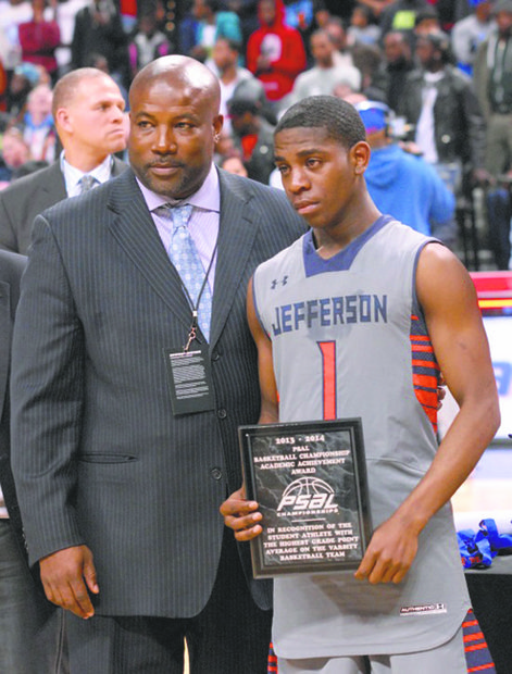 Don Douglas and academic award-winner Devonte Wilson